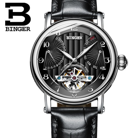 Image of Binger Swiss Super Luxury Tourbillon Mechanical Watch Men B 1172