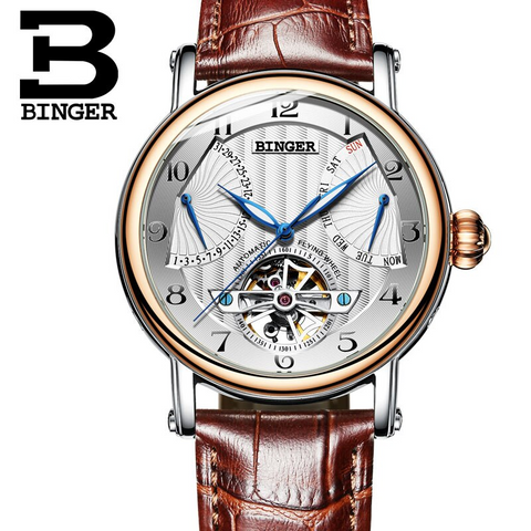 Image of Binger Swiss Super Luxury Tourbillon Mechanical Watch Men B 1172
