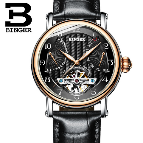 Image of Binger Swiss Super Luxury Tourbillon Mechanical Watch Men B 1172