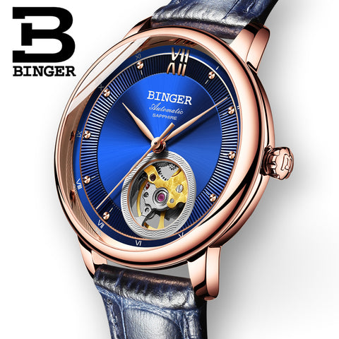 Image of Binger Swiss Ultra thin Super Luxury Tourbillon Men Watch B 1108