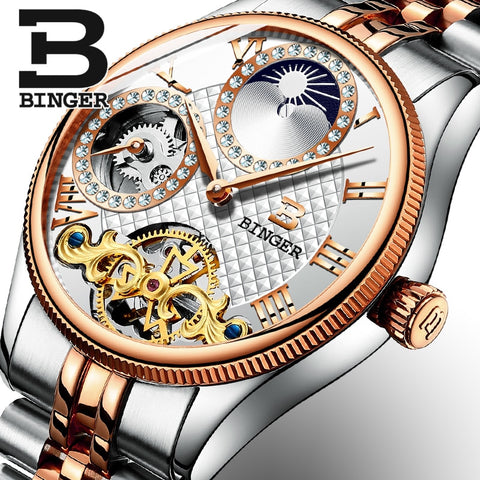 Image of Binger Swiss Unique Mechanical Watch Men B 1175