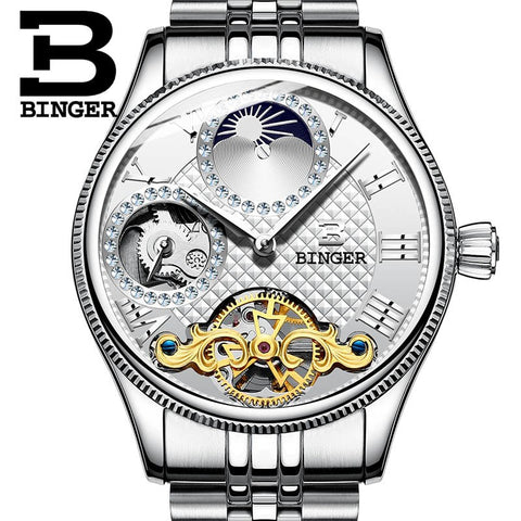 Image of Binger Swiss Unique Mechanical Watch Men B 1175