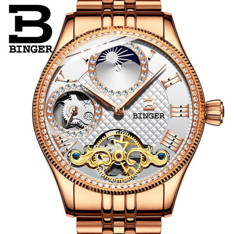 Image of Binger Swiss Unique Mechanical Watch Men B 1175