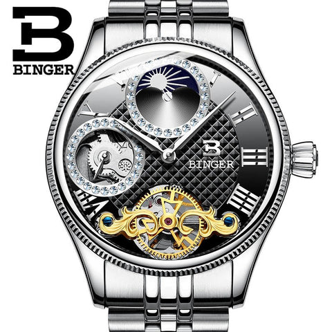 Image of Binger Swiss Unique Mechanical Watch Men B 1175