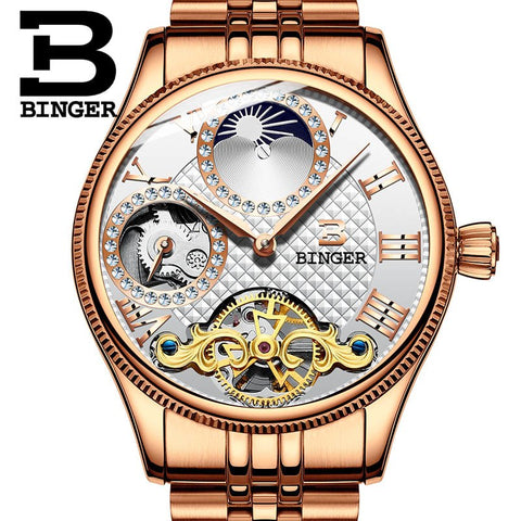 Image of Binger Swiss Unique Mechanical Watch Men B 1175