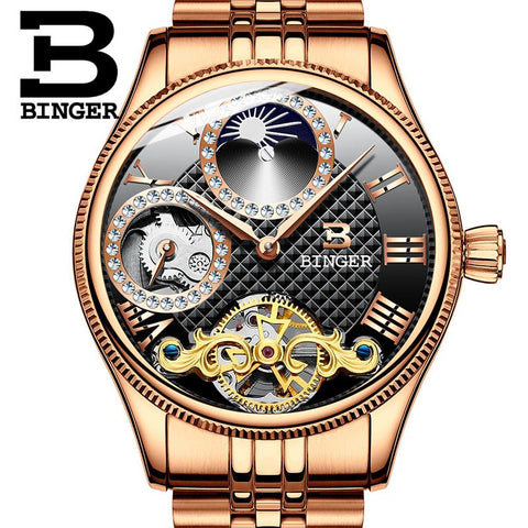 Image of Binger Swiss Unique Mechanical Watch Men B 1175