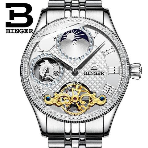 Image of Binger Swiss Unique Mechanical Watch Men B 1175