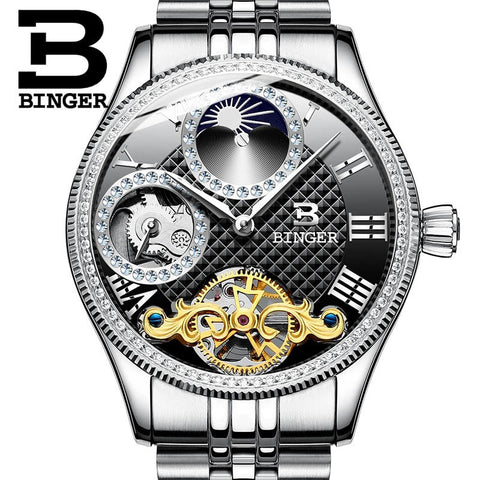Image of Binger Swiss Unique Mechanical Watch Men B 1175