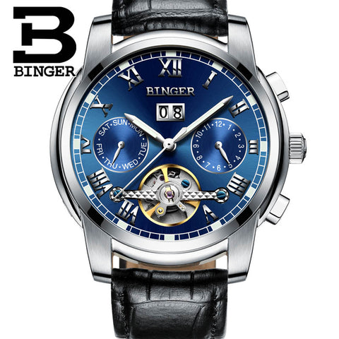 Image of Binger Swiss Sapphire Tourbillon Watch Men B 8601
