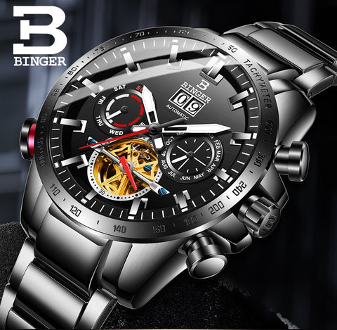 Image of Binger Swiss Speedo Mechanical Watch B 10003C