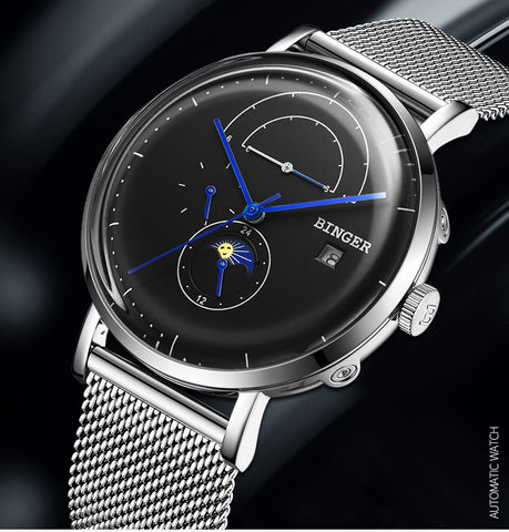 Image of Binger Swiss Curved Mechanical Watch B 8610