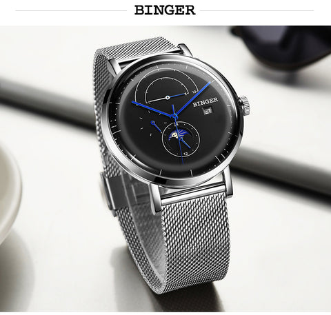 Image of Binger Swiss Curved Mechanical Watch B 8610
