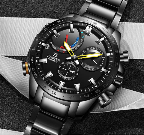 Image of Binger Swiss Speedo Mechanical Men Watch B 10003B