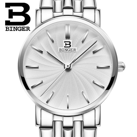 Image of Binger Swiss Ultra thin Quartz Watch Women B 3051