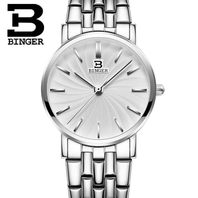 Image of Binger Swiss Ultra thin Quartz Watch Women B 3051