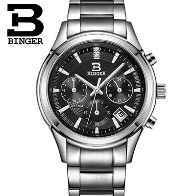 Image of Binger Swiss Alpha Quartz Watch Men B 6019