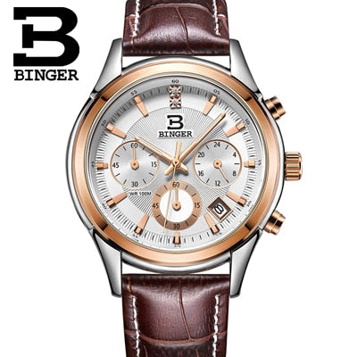 Image of Binger Swiss Alpha Quartz Watch Men B 6019