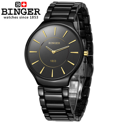 Image of Binger Swiss Ceramic Quartz Men's Watch B 8006