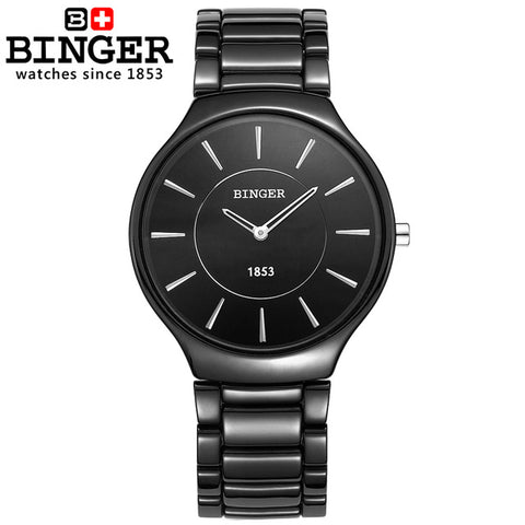 Image of Binger Swiss Ceramic Quartz Men's Watch B 8006