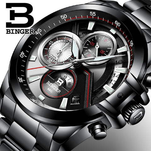 Image of Binger Swiss Quartz Designer Men's Watch B 9016