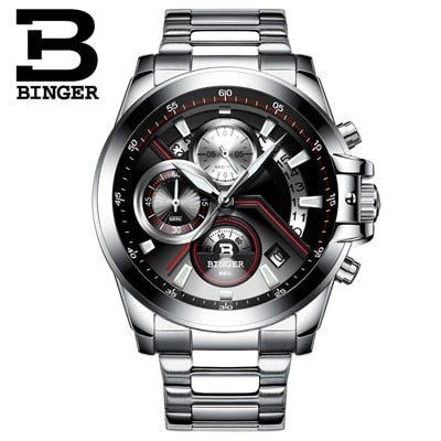 Image of Binger Swiss Quartz Designer Men's Watch B 9016