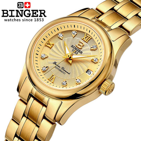 Image of BINGER Swiss Luxury Mechanical Watch Women B 603L-8