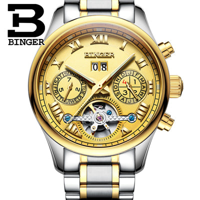 Image of Binger Swiss Tourbillon Mechanical Men's Watch B 8602