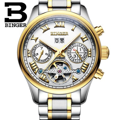 Image of Binger Swiss Tourbillon Mechanical Men's Watch B 8602