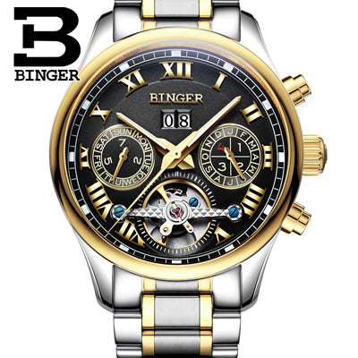 Image of Binger Swiss Tourbillon Mechanical Men's Watch B 8602