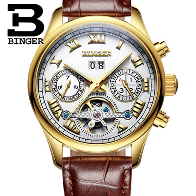 Image of Binger Swiss Tourbillon Mechanical Men's Watch B 8602