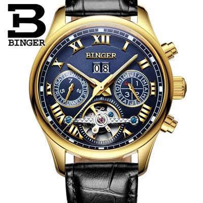 Image of Binger Swiss Tourbillon Mechanical Men's Watch B 8602