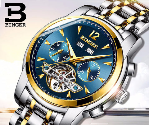 Image of Binger Swiss Tourbillon Men's Watch B 8608