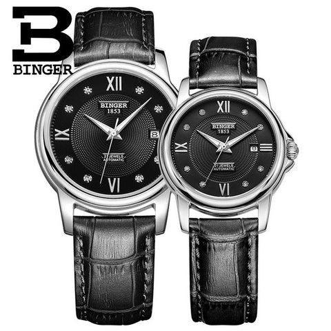 Image of Binger Swiss Mechanical Couple Watch BS143CS