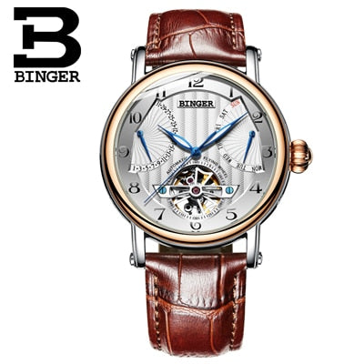 Image of Binger Swiss Super Luxury Tourbillon Mechanical Watch Men B 1172
