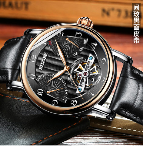 Image of Binger Swiss Super Luxury Tourbillon Mechanical Watch Men B 1172