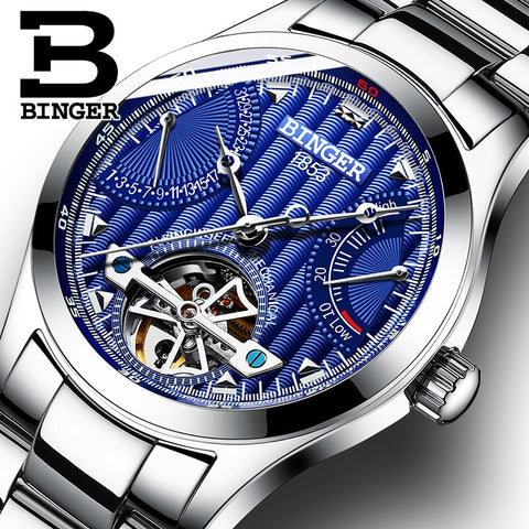 Image of Binger Swiss Super Luxury Tourbillon Mechanical Watch Men B 1181