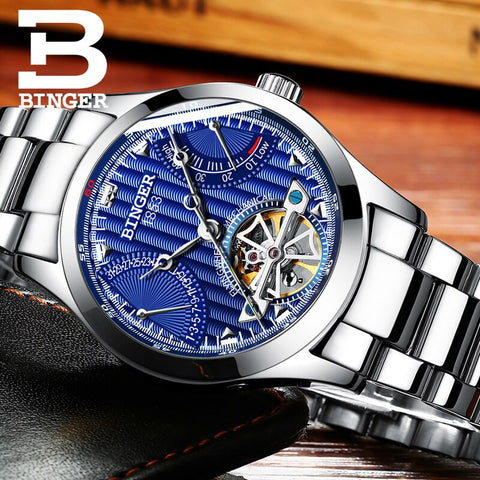 Image of Binger Swiss Super Luxury Tourbillon Mechanical Watch Men B 1181