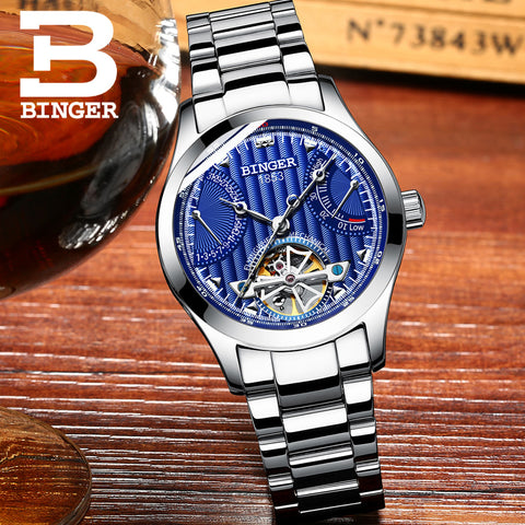 Image of Binger Swiss Super Luxury Tourbillon Mechanical Watch Men B 1181