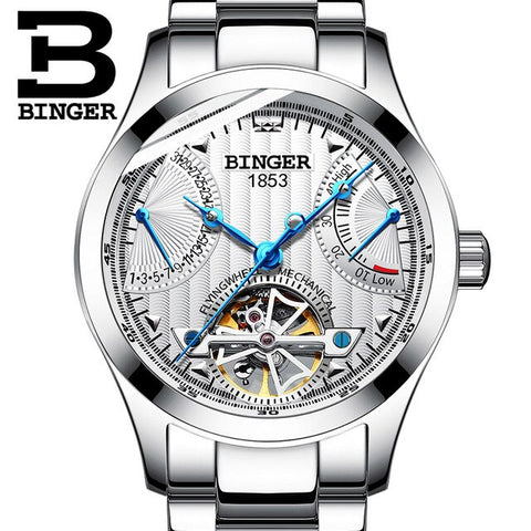 Image of Binger Swiss Super Luxury Tourbillon Mechanical Watch Men B 1181