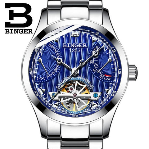 Image of Binger Swiss Super Luxury Tourbillon Mechanical Watch Men B 1181
