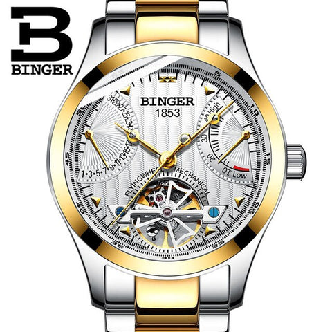 Image of Binger Swiss Super Luxury Tourbillon Mechanical Watch Men B 1181