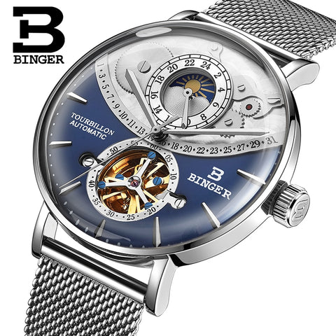 Binger Swiss Exquisite Mechanical Watch Men B 10002