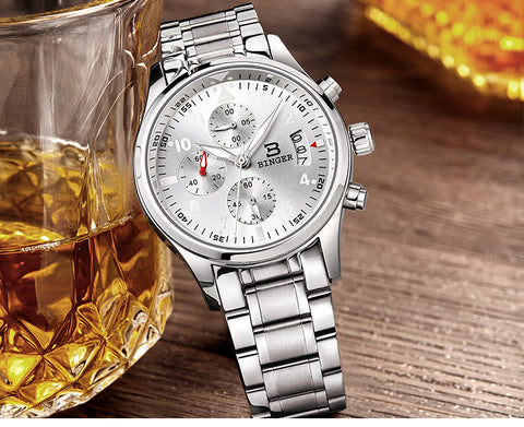 Image of Binger Swiss Quartz Watch Men B 9202