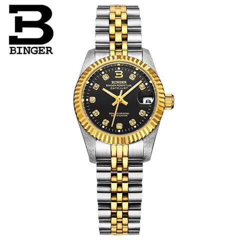 Image of Binger Swiss Striped Mechanical Men's Watch B 552 M