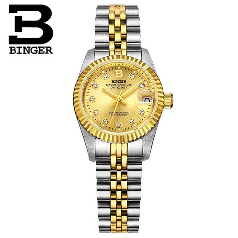 Image of Binger Swiss Striped Mechanical Men's Watch B 552 M