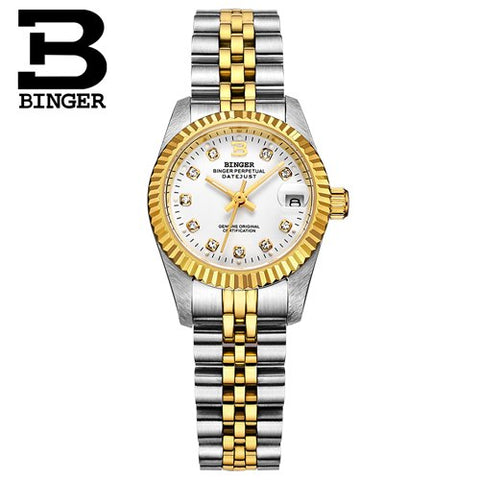 Image of Binger Swiss Striped Mechanical Men's Watch B 552 M