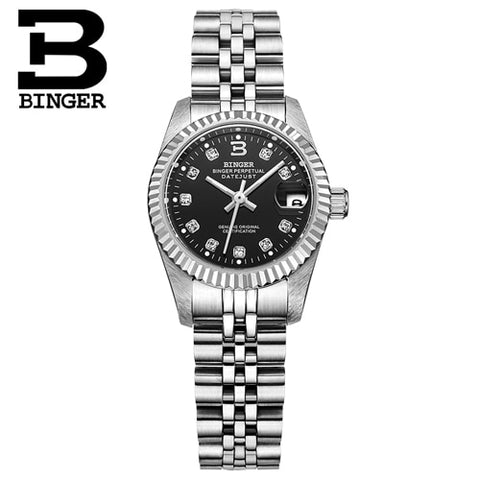 Image of Binger Swiss Striped Mechanical Men's Watch B 552 M