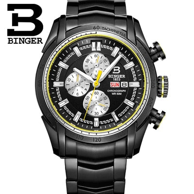 Image of Binger Swiss Chronograph Quarz Watch Men B 1163