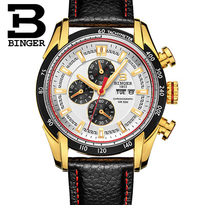 Image of Binger Swiss Chronograph Quarz Watch Men B 1163