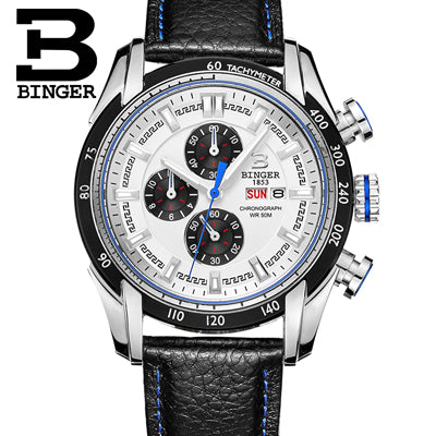 Image of Binger Swiss Chronograph Quarz Watch Men B 1163